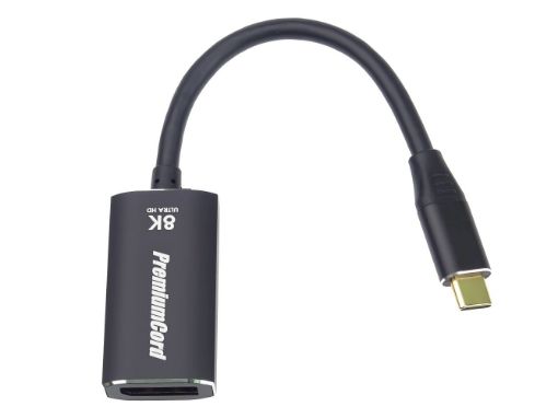 Obrázek PREMIUMCORD Adaptér USB-C na DisplayPort DP1.4 8K@60Hz a 4k@120Hz