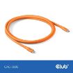 Obrázek Club3D Kabel USB-C 4.0, 20Gbps, 4K60Hz, PD 240W, 2m, oranžová