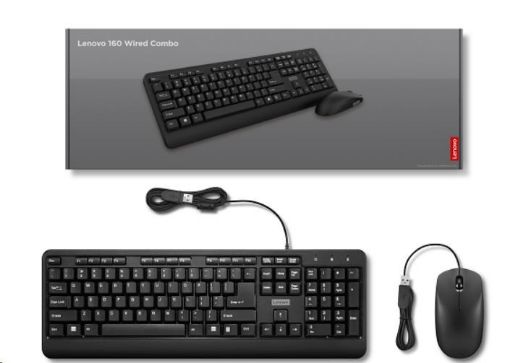 Obrázek Lenovo 160 Wired  Keyboard  US