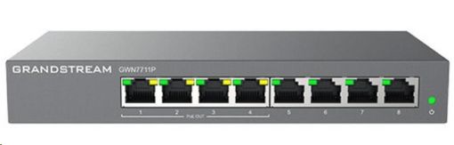 Obrázek Grandstream GWN7711P Layer 2 Lite managed switch, 8 portů, 4x PoE/PoE+