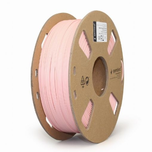 Obrázek GEMBIRD Tisková struna (filament) PLA MATTE, 1,75mm, 1kg, růžová