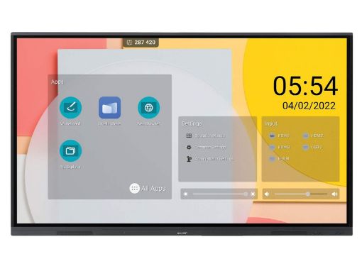 Obrázek SHARP/NEC LCD 75" Precision Touch PN-L752B, 3840x2160, 350nit, 8,5ms, 16/7, VGA / USB-C / LAN / USB, Windows Ink