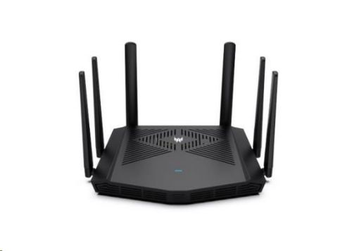 Obrázek Acer Router Predator Connect W6x - Wifi 6 router, black, 802.11 a/b/g/n/ac/ax 2.4 GHz / 5 GHz, 4x4 MU MIMO