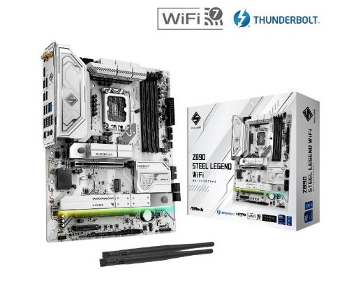 Obrázek ASRock MB Sc LGA1851 Z890 STEEL LEGEND WIFI, Intel Z890, 4xDDR5, 1xHDMI, 2xThunderbolt, WI-FI