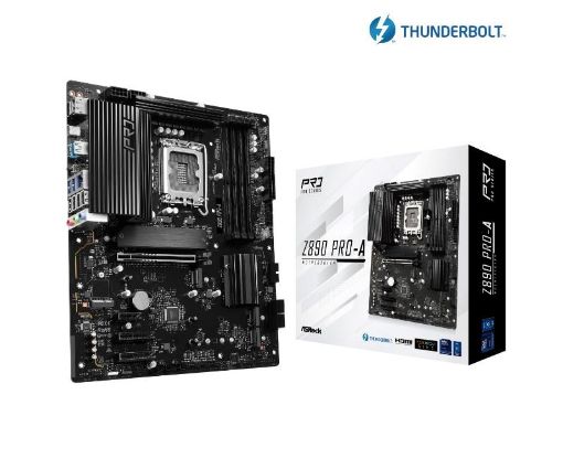 Obrázek ASRock MB Sc LGA1851 Z890 PRO-A, Intel Z890, 4xDDR5, 1xDP, 1xHDMI, 1xThunderbolt