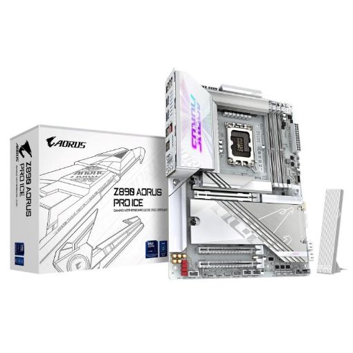 Obrázek GIGABYTE MB Sc LGA1851 Z890 AORUS PRO ICE, Intel Z890, 4xDDR5, 1xHDMI, 2xThunderbolt, WiFi