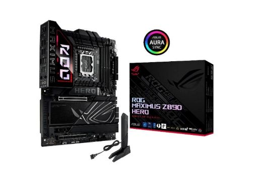 Obrázek ASUS MB Sc LGA1851 ROG MAXIMUS Z890 HERO, Intel Z890, 4xDDR5, 1xHDMI, 2xThunderbolt, WI-FI, ATX