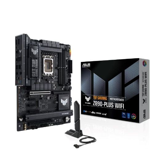 Obrázek ASUS MB Sc LGA1851 TUF GAMING Z890-PLUS WIFI, Intel Z890, 4xDDR5, 1xDP, 1xHDMI, 2xThunderbolt, WI-FI, ATX