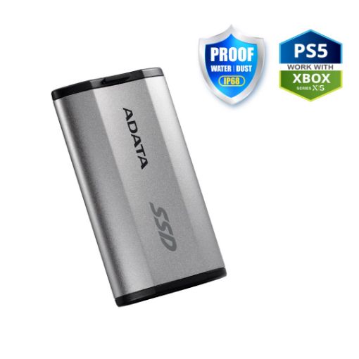 Obrázek ADATA External SSD 1TB SD810 USB 3.2 USB-C, Stříbrná