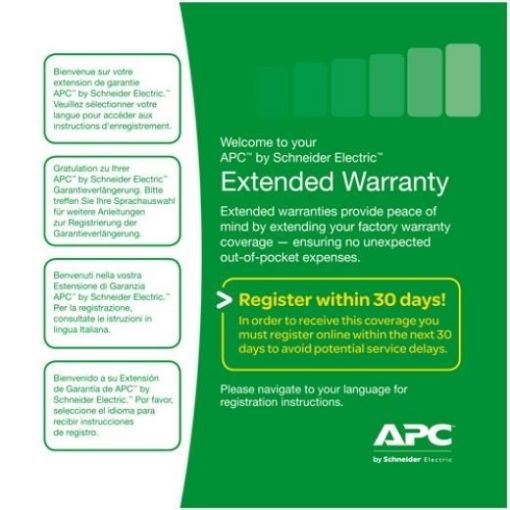 Obrázek APC Easy (1) Year Extended Warranty for (New product purchases) Easy UPS SRV 1 kVA - obálka