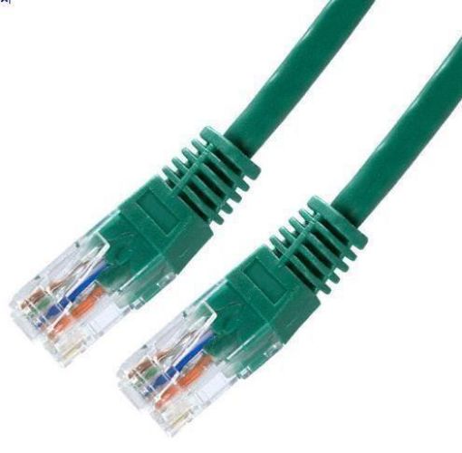 Obrázek XtendLan patch kabel Cat5E, UTP - 0,25m, zelený (prodej po 10 ks)