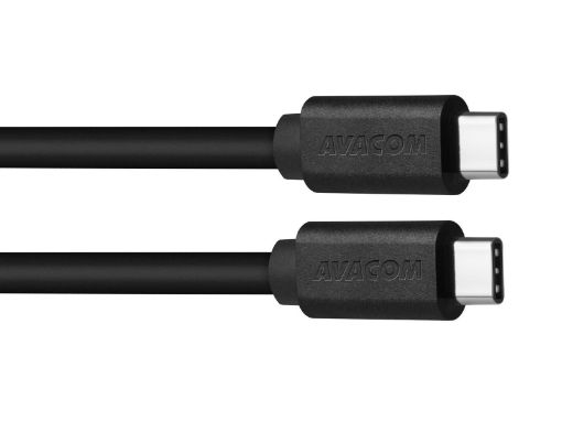 Obrázek AVACOM datový a nabíjecí kabel USB Type-C - USB Type-C, 40cm, černá