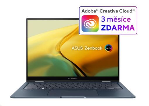 Obrázek ASUS NTB Zenbook 14 Flip OLED (UP3404VA-OLED058W), i7-1360P, 14" 2880 x 1800, 16GB, 1TB SSD, Iris Xe, Win11 Home, Blue