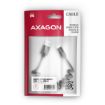 Obrázek AXAGON BUCM-AM20TB, TWISTER kabel USB-C <-> USB-A, 1.1m, USB 2.0, 3A, ALU, tpe, černý