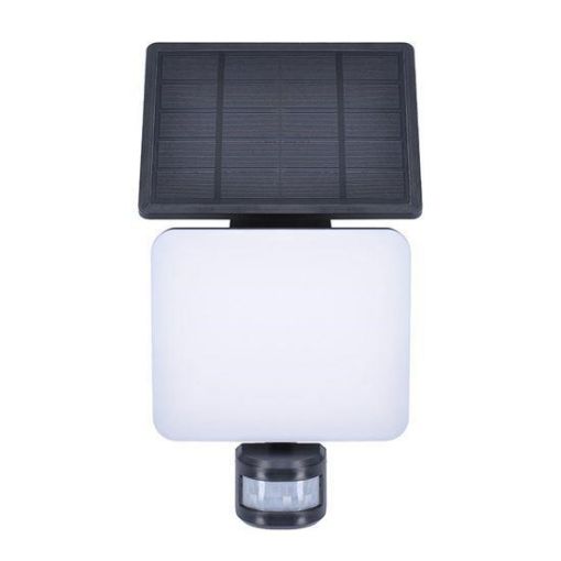 Obrázek Solight LED solární osvětlení se senzorem, 11W, 1200lm, 3 CCT, Li-Ion, černá