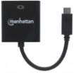 Obrázek MANHATTAN převodník z USB 3.1 na HDMI (Type-C Male to HDMI Female, Black) PC / Apple MacBook