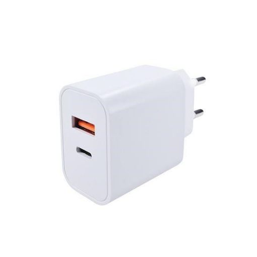 Obrázek Solight USB A+C 20W fast charger univerzální napájecí adaptér