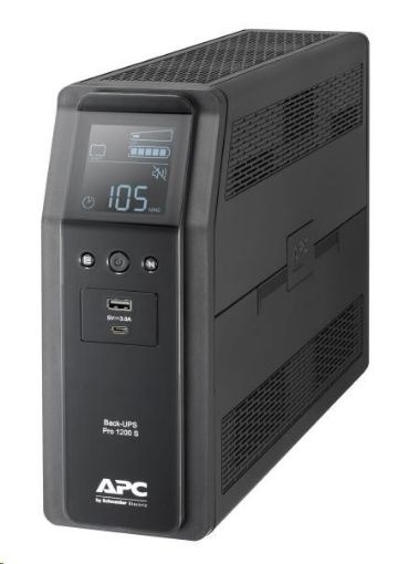 Obrázek APC Back-UPS Pro BR 1200VA, Sinewave, 8 Outlets, AVR, LCD interface (720W)