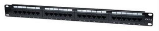 Obrázek Intellinet Patch panel 24 port Cat6, UTP, černý