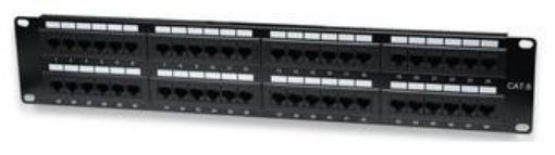 Obrázek Intellinet Patch panel 48 port Cat6, UTP, 2U, černý