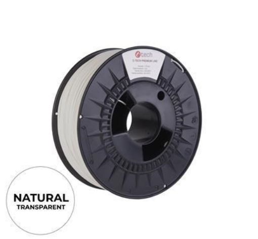 Obrázek C-TECH Tisková struna (filament) PREMIUM LINE, PLA, natural, 1,75mm, 1kg