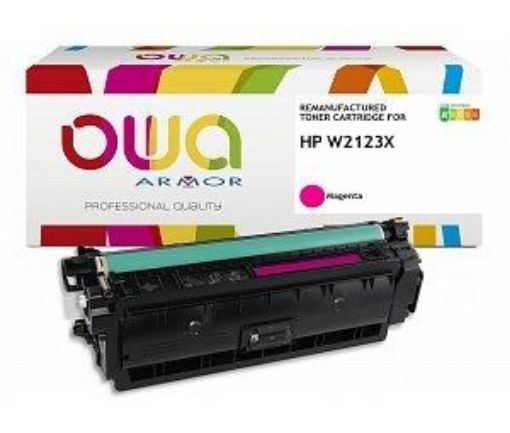 Obrázek OWA Armor toner pro HP CLJ Enterprise M554dn magenta, 10.000 str., komp.s W2123X