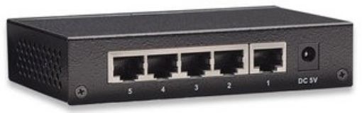 Obrázek Intellinet 5-Port Gigabit Ethernet Switch, kovový