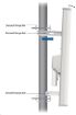 Obrázek UBNT airMAX Sector Antenna AM-2G16-90 [sektorová MIMO anténa, 2.4GHz, 16dBi, 90°, Rocket kit]