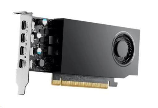 Obrázek DELL NVIDIA RTX A1000 8 GB GDDR6 full height PCIe 4.0x8 4 mDP Graphics Card