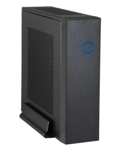 Obrázek CHIEFTEC skříň Compact Series/mini ITX, IX-03B, Black, Alu, 120W adaptér CDP-120ITX