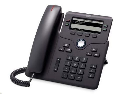 Obrázek Cisco CP-6851-3PCC-K9=, VoIP telefon, 4line, 2x10/100/1000, displej, PoE, MPP. bez adaptéru