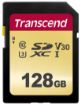 Obrázek TRANSCEND SDXC karta 128GB 500S, UHS-I U3 V30 (R:95/W:60 MB/s)