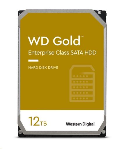 Obrázek WD GOLD WD121KRYZ 12TB, SATA III 3.5", 256MB 7200RPM, 255MB/s, CMR, Enterprise