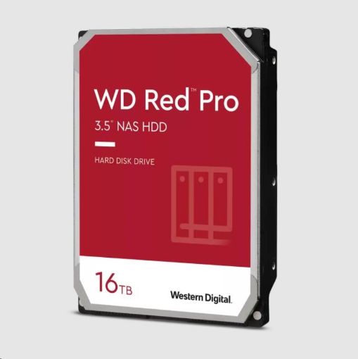 Obrázek WD RED Pro NAS WD161KFGX 16TB, SATA III 3.5", 512MB 7200RPM, 259MB/s, CMR