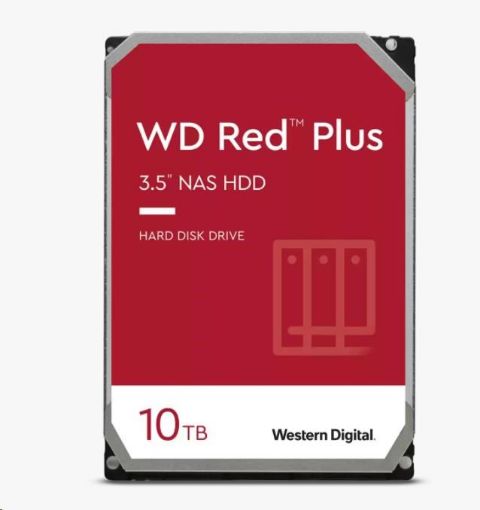 Obrázek WD RED PLUS NAS WD101EFBX 10TB, SATA III 3.5", 256MB 7200RPM, 215MB/s, CMR