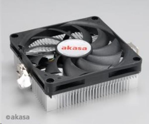 Obrázek AKASA chladič CPU AK-CC1101EP02 pro AMD socket 754, 979, AMx, 80mm PWM ventilátor, pro mini ITX skříně