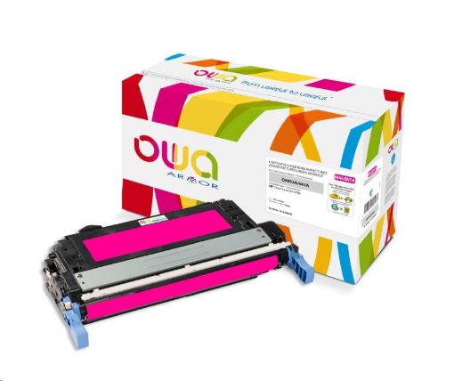 Obrázek OWA Armor toner pro HP Color Laserjet 4700, 10000 Stran, Q5953A, červená/magenta