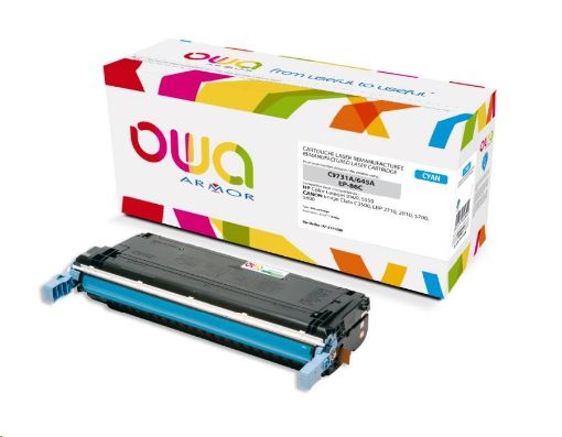 Obrázek OWA Armor toner pro HP Color Laserjet 5500, 5550, 12000 Stran, C9731A, modrá/cyan