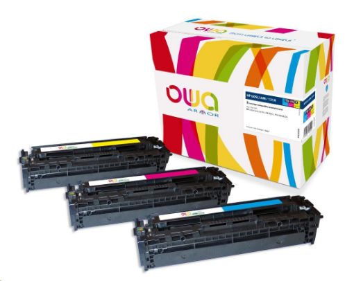 Obrázek OWA Armor toner pro HP Color LJ Pro200 M251, M276, 3x1800 stran, U0SL1AM, barevná/C+M+Y