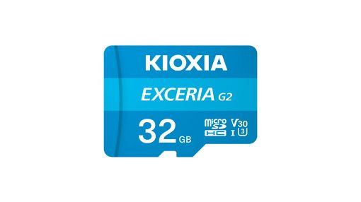 Obrázek KIOXIA microSD Karta EXCERIA G2 32GB, UHS-I U3 V30, s Adaptérem