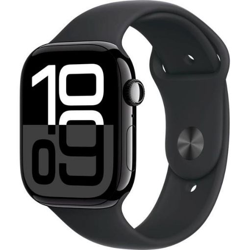 Obrázek Apple Watch Series 10 GPS 42mm Jet Black Aluminium Case with Black Sport Band - S/M