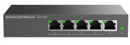 Obrázek Grandstream GWN7700P Unmanaged Network Switch 5 portů / 4 PoE out