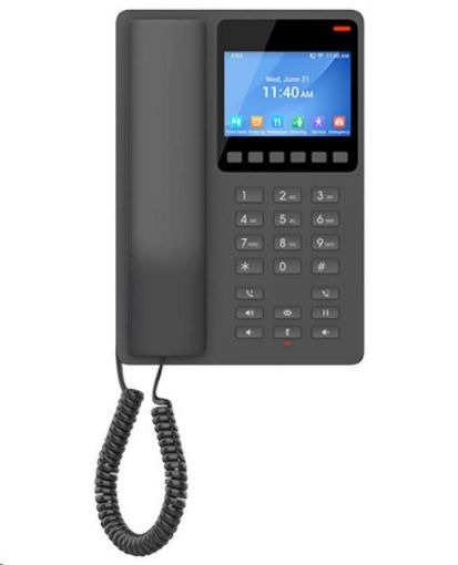 Obrázek Grandstream GHP631W SIP WiFi hotelový telefon s displejem černý