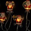 Obrázek Solight LED okenní řetěz - Santa, 6x LED, přísavný, 120cm, 2x AA