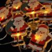 Obrázek Solight LED okenní řetěz - Santa, 6x LED, přísavný, 120cm, 2x AA