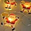 Obrázek Solight LED okenní řetěz - Santa, 6x LED, přísavný, 120cm, 2x AA