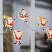 Obrázek Solight LED okenní řetěz - Santa, 6x LED, přísavný, 120cm, 2x AA