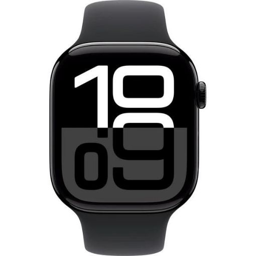 Obrázek Apple Watch Series 10 GPS 42mm Jet Black Aluminium Case with Black Sport Band - M/L