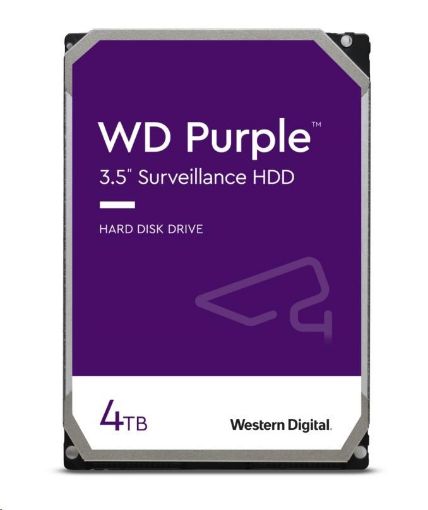 Obrázek WD PURPLE WD43PURZ 4TB, SATA III 3.5", 256MB, 175MB/s, Low Noise, CMR