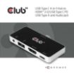 Obrázek Club3D hub pro mobilní telefony USB Type C 4-in-1 Hub to HDMI™ 4K60Hz USB Type C PD / USB Type A / Audio jack